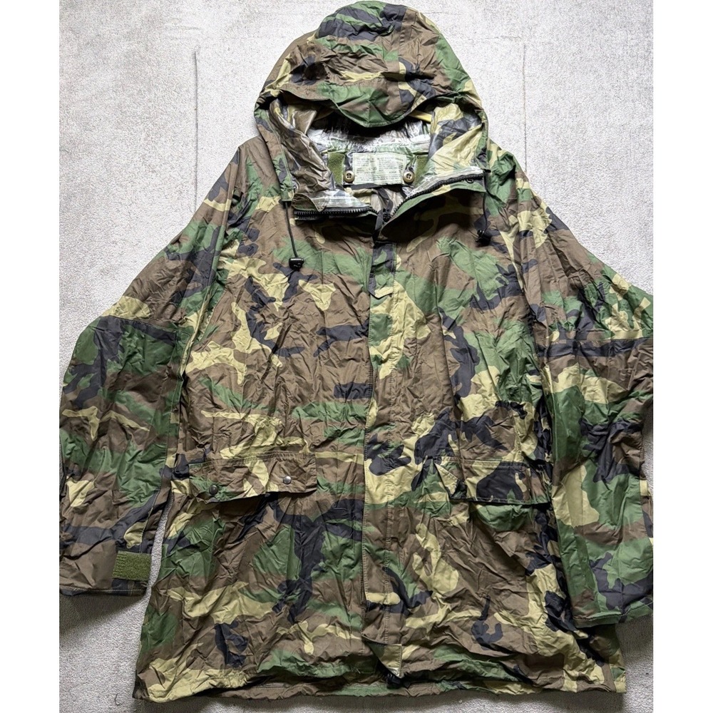 US Army ECWCS GORE-TEX Rain Suit Woodland Camo Parka Pants ORC Industries